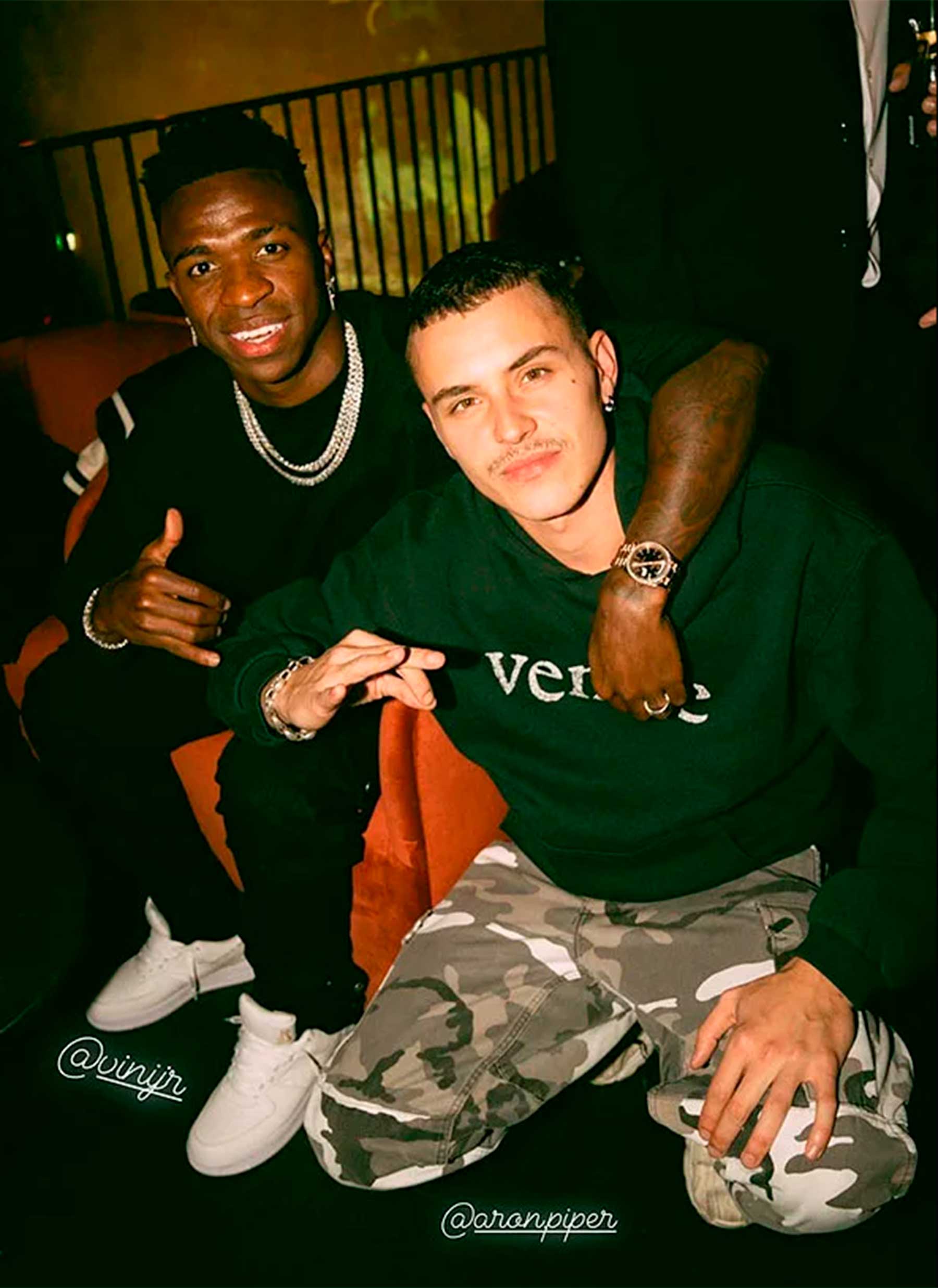 Vinicius Junior y Arón Piper