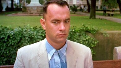 Tom Hanks in Forrest Gump.