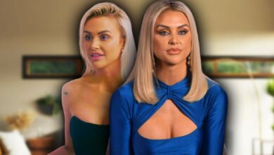 Side by side images of Vanderpump Rules' Lala Kent