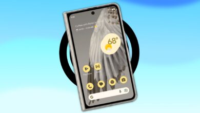 Pixel Fold on a wireless charging pad