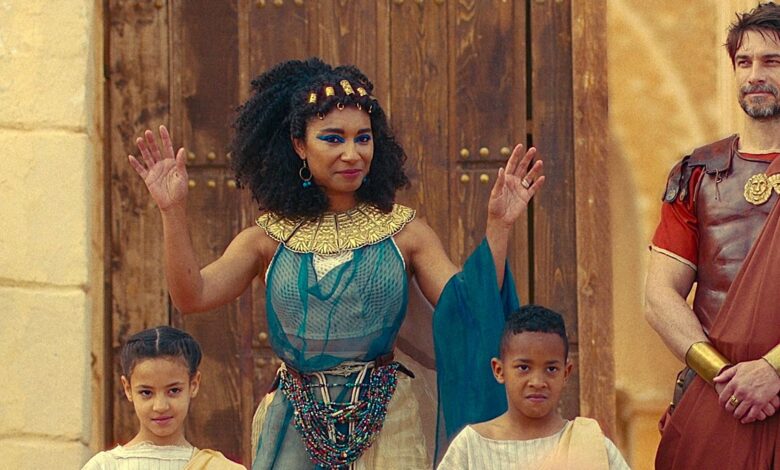 Netflix's Queen Cleopatra With Mark Antony and Children