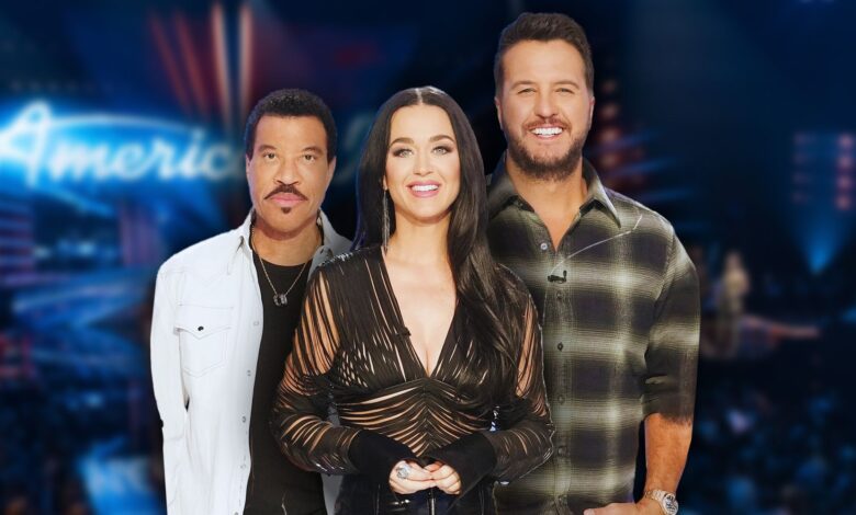 Lionel Richie, Katy Perry, and Luke Bryan from American Idol