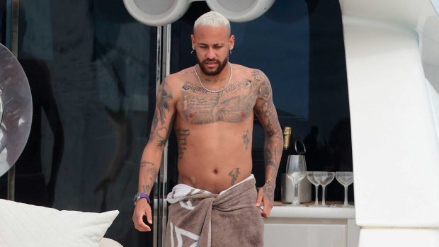 Neymar, durante sus vacaciones en Ibiza / Gtres