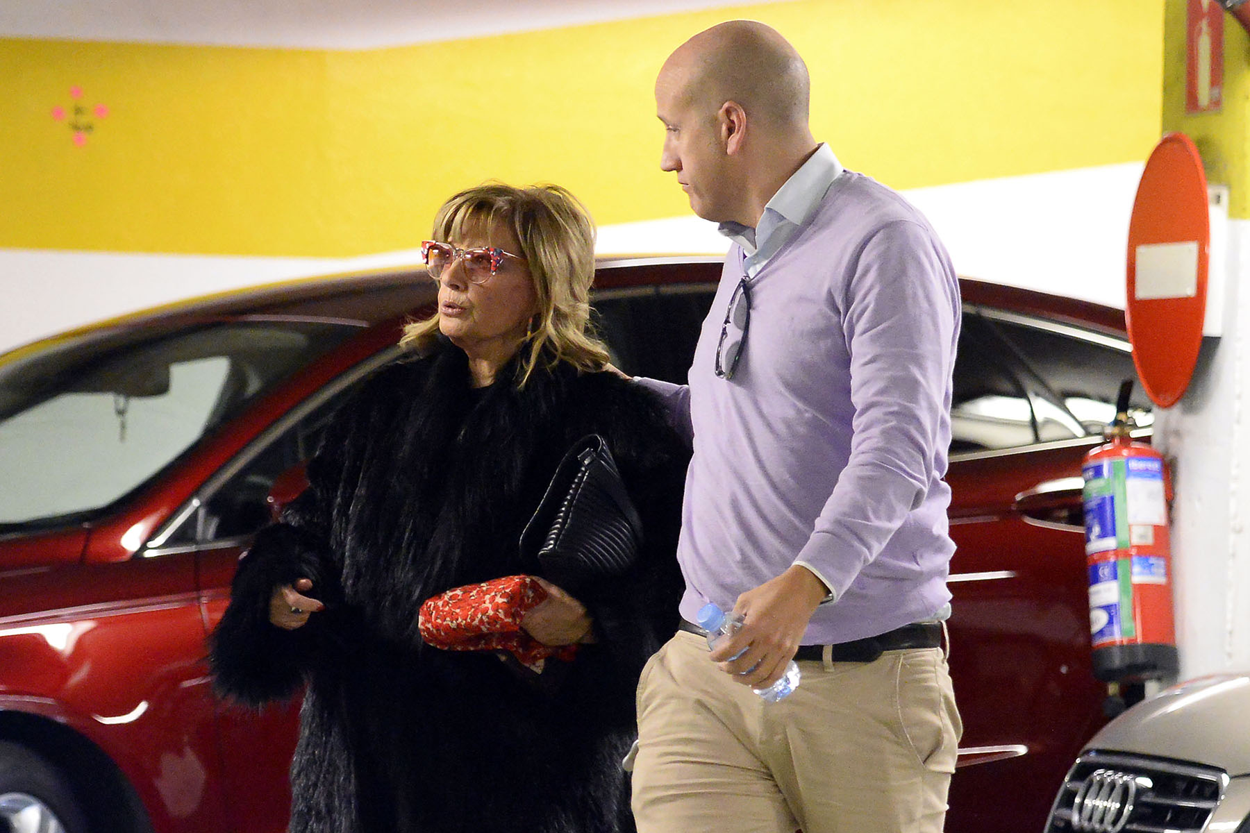 La periodista María Teresa Campos y su chofer Gustavo/ Gtres