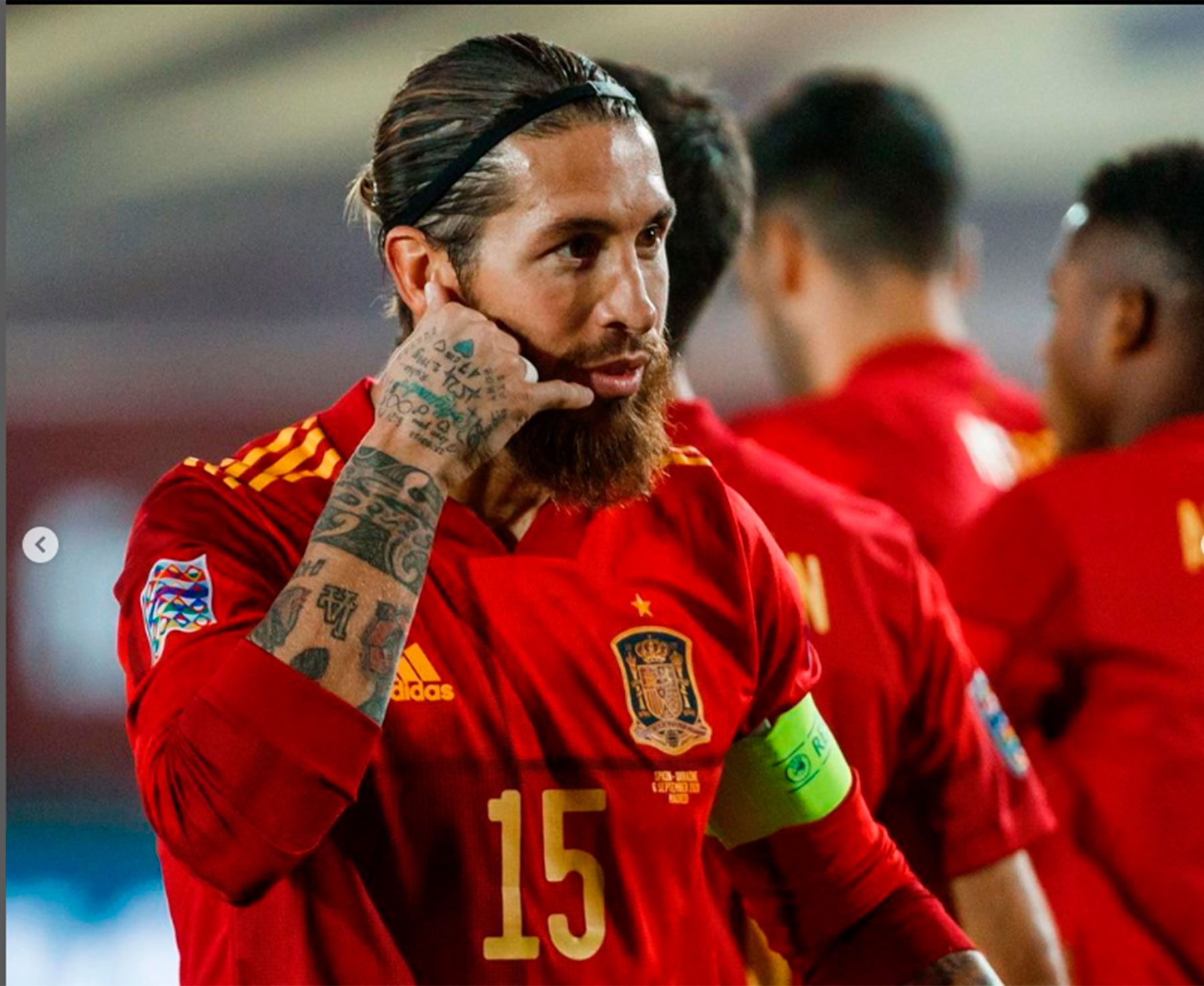 Sergio Ramos, con España / Instagram