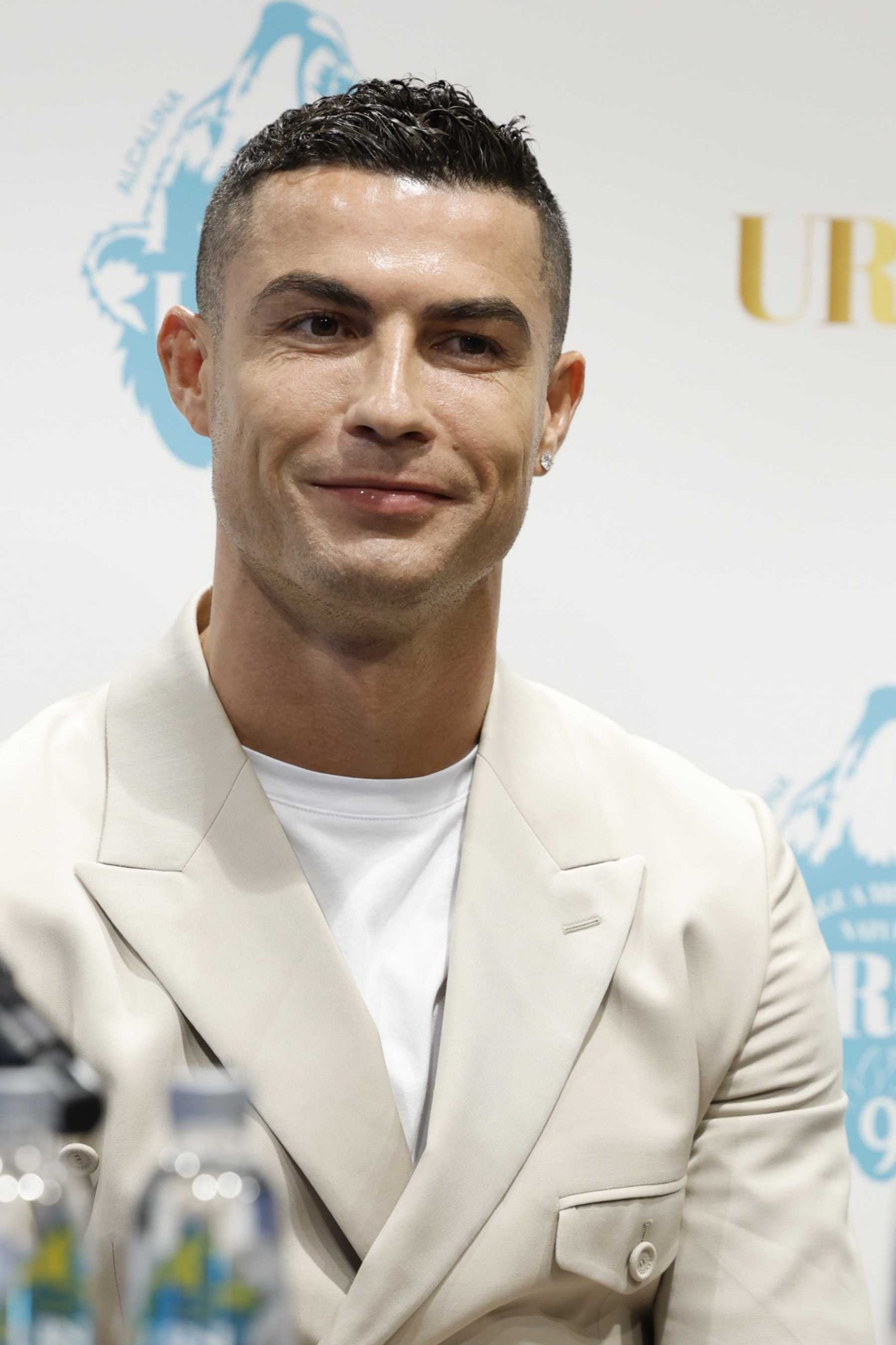 Cristiano Ronaldo en la presentación de un negocio en Madrid / Gtres