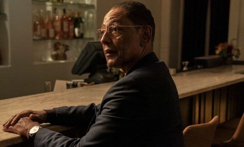 Gus Fring at the wine bar at Better Call Saul