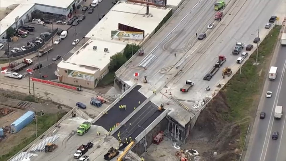 A menos de 2 semanas: reabren tramo de la I-95 que colapsó tras incendio de camión