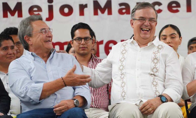 Ahora Ebrard realiza evento con Pío López Obrador