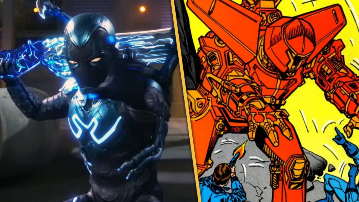 El tráiler de Blue Beetle revela una nueva mirada al villano principal Carapax