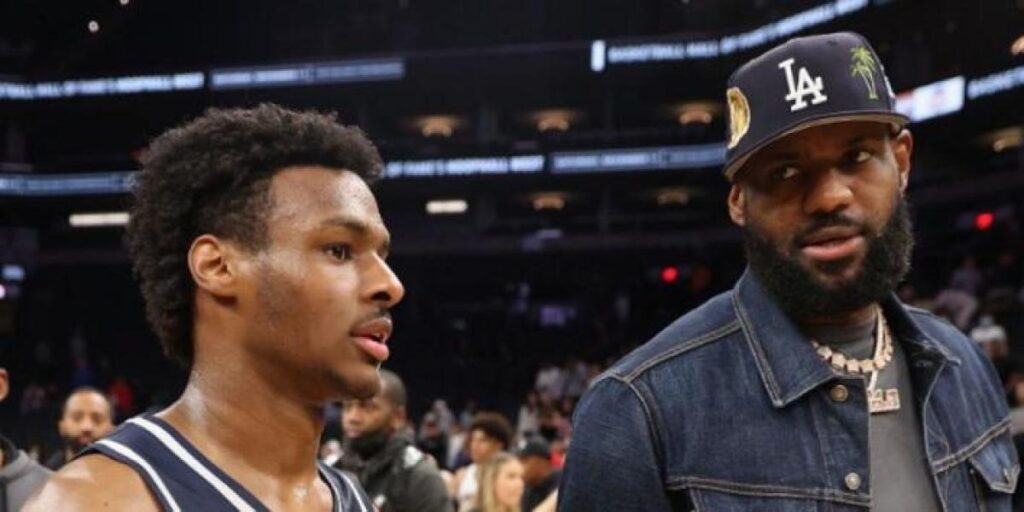 Bronny James apunta a los Hawks... y a LeBron parece gustarle la idea