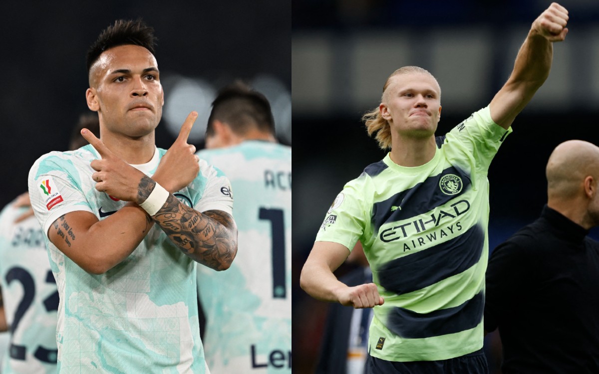 Champions League: Haaland vs Lautaro, duelo en la élite del gol