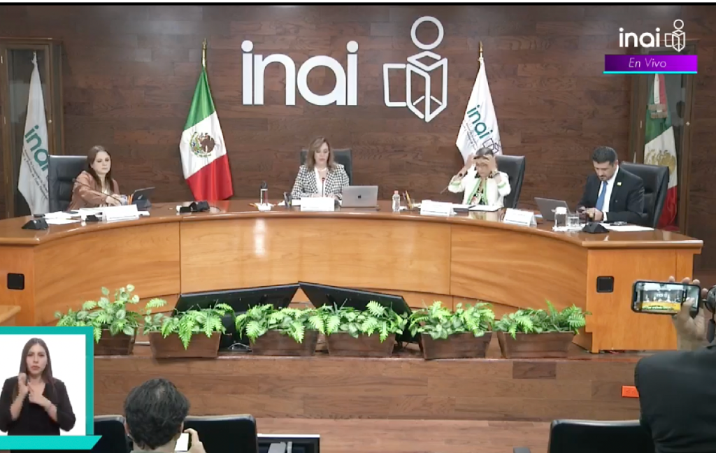 Con fallas en transmisión, Pleno del INAI tiene sesión extraordinaria