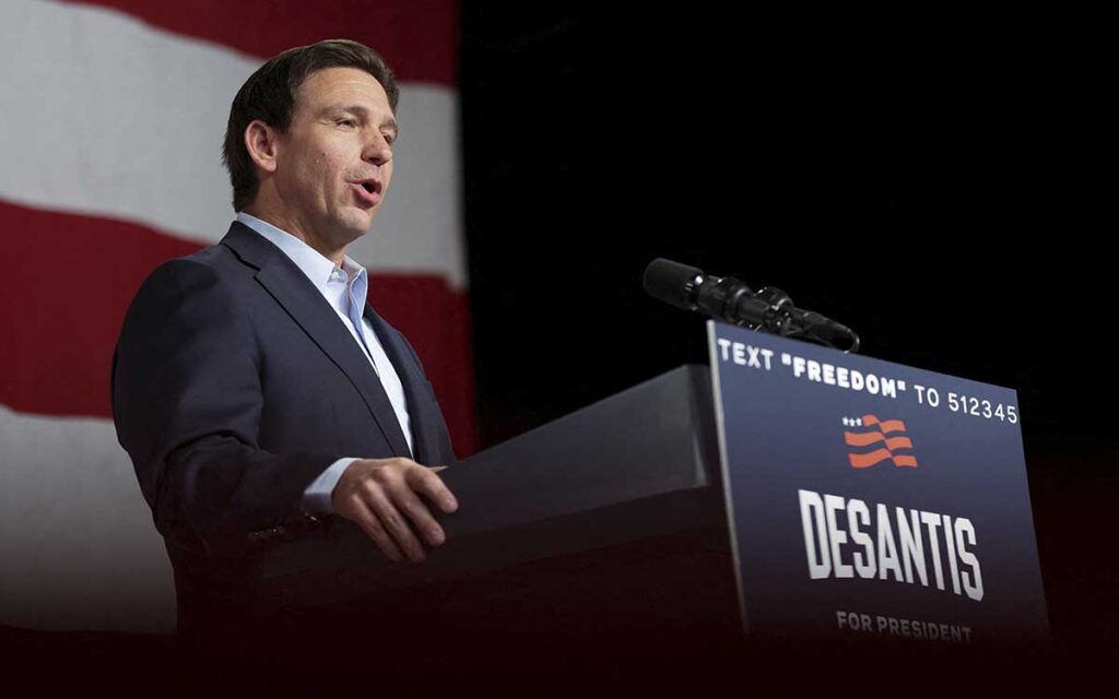 DeSantis intensifica los ataques a migrantes en su primer acto de campaña