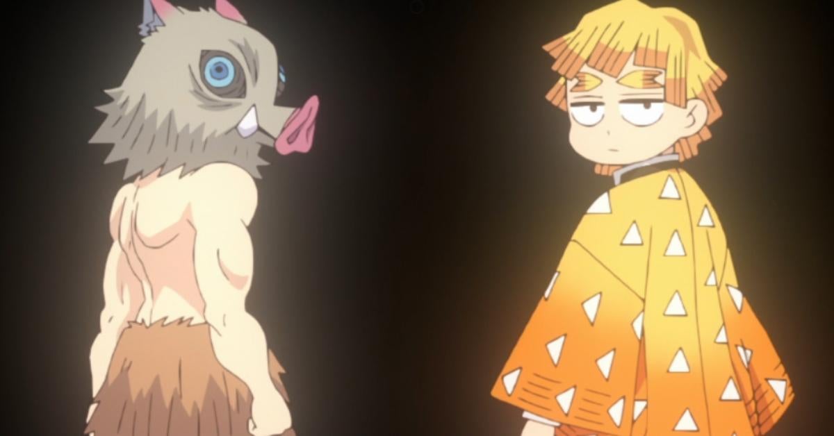 Demon Slayer Temporada 3 finalmente vuelve a visitar a Inosuke y Zenitsu en la escena de ruptura de la cuarta pared
