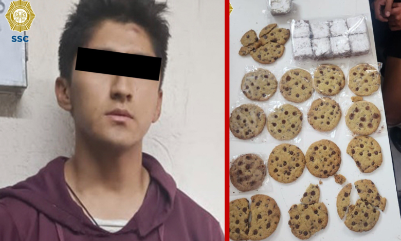 Detienen a joven que vendía pasteles y galletas con aparente marihuana en escuela de CDMX