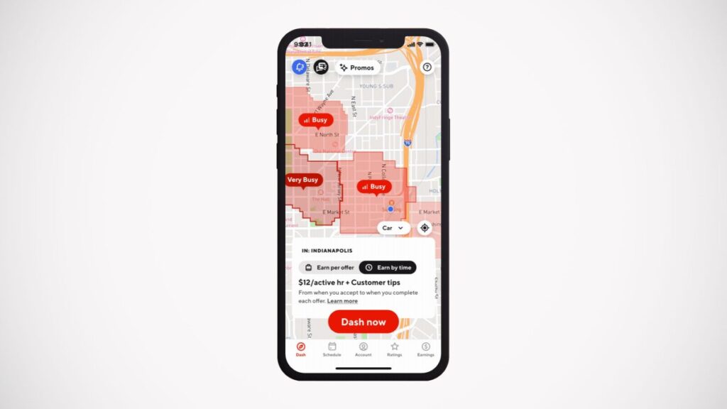 DoorDash presenta una serie de nuevas funciones, incluida la opción "Ganancia por tiempo" para los repartidores