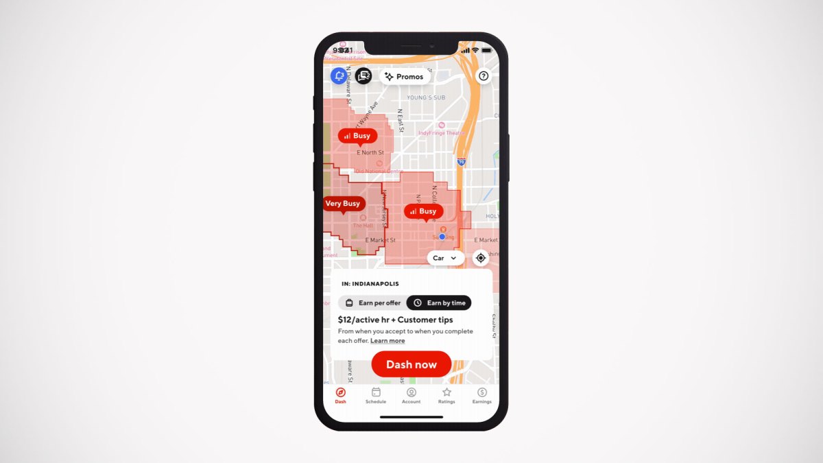 DoorDash presenta una serie de nuevas funciones, incluida la opción “Ganancia por tiempo” para los repartidores