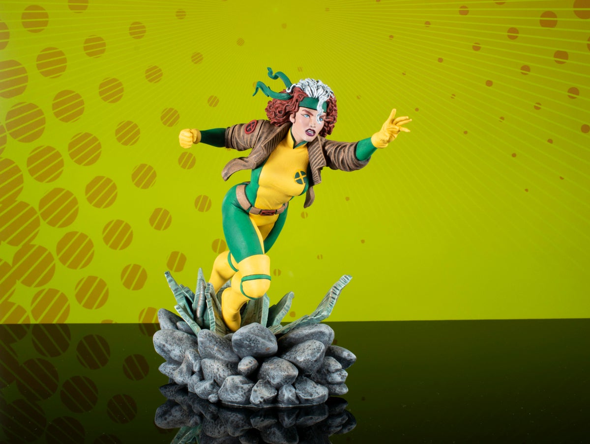 Echa un vistazo a este primer vistazo exclusivo al diorama de PVC Rogue de Diamond Select Toys