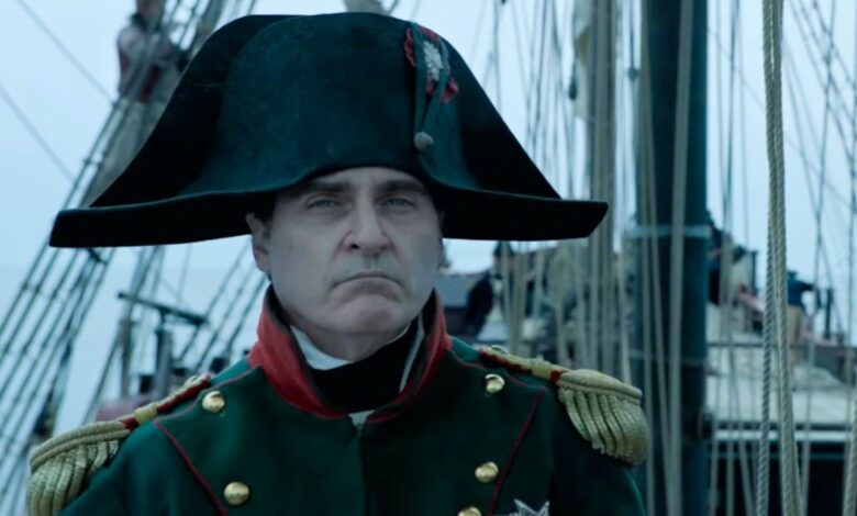 Joaquin Phoenix as Napoleon Bonaparte in Napoleon