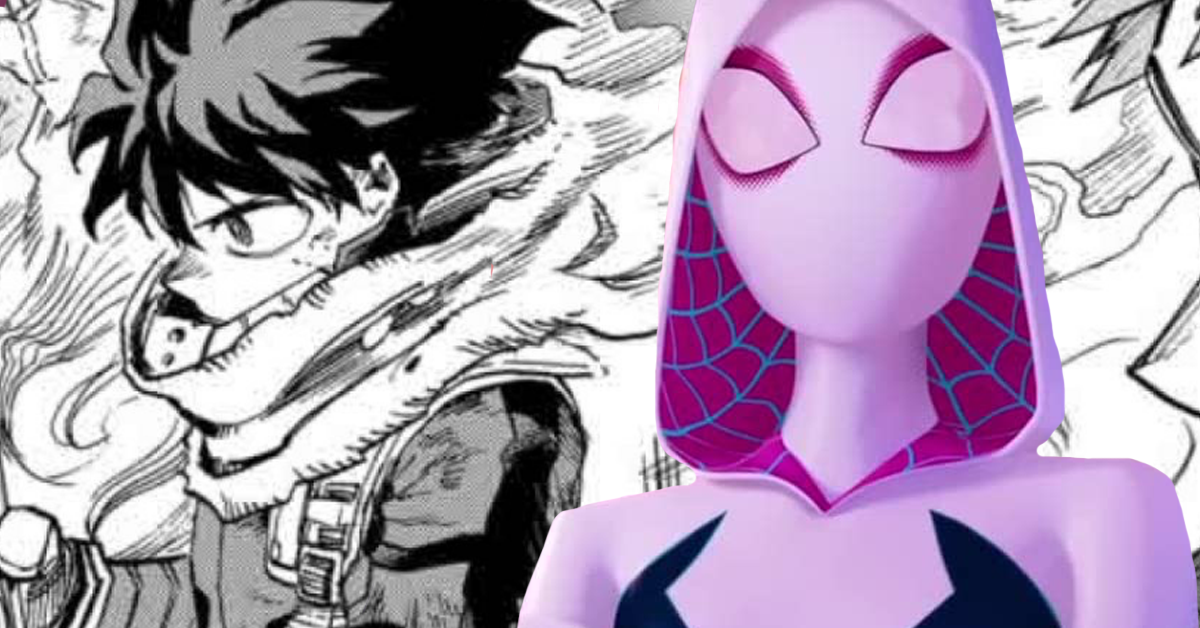 El artista de My Hero Academia entinta a Spider-Gwen para promocionar Spider-Man: Across the Spider-Verse