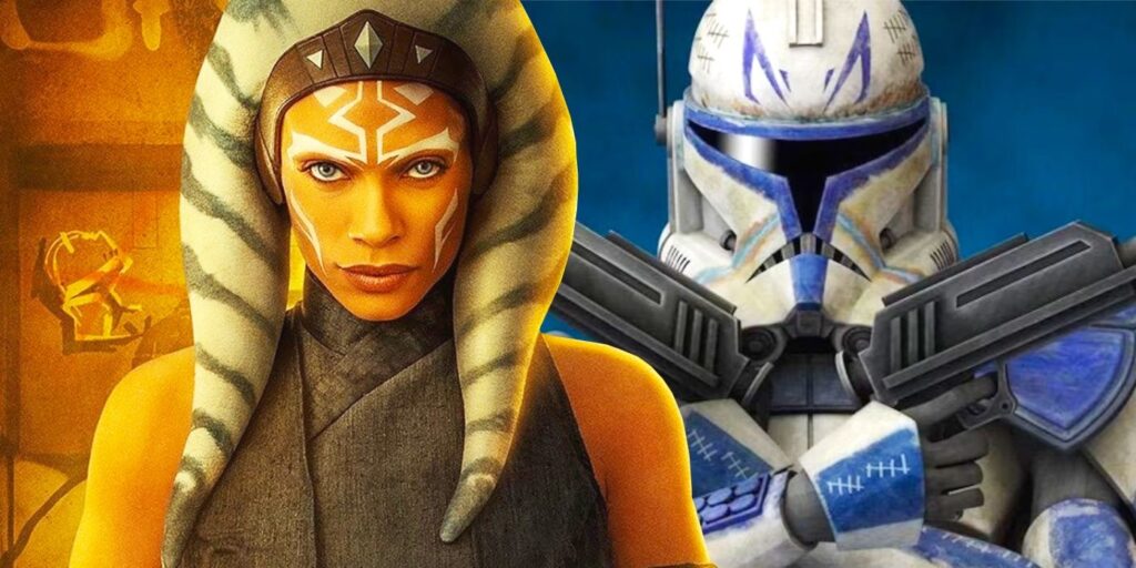 Ahsoka and Captain Rex in Star Wars