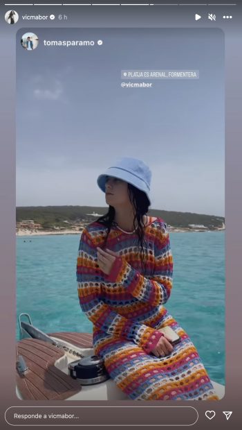 Storie de Tomás Páramo en el que aparece Victoria Federica. / Instagram