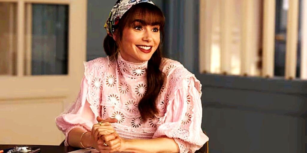 Lily Collins as Emily in Emily in Paris season 3