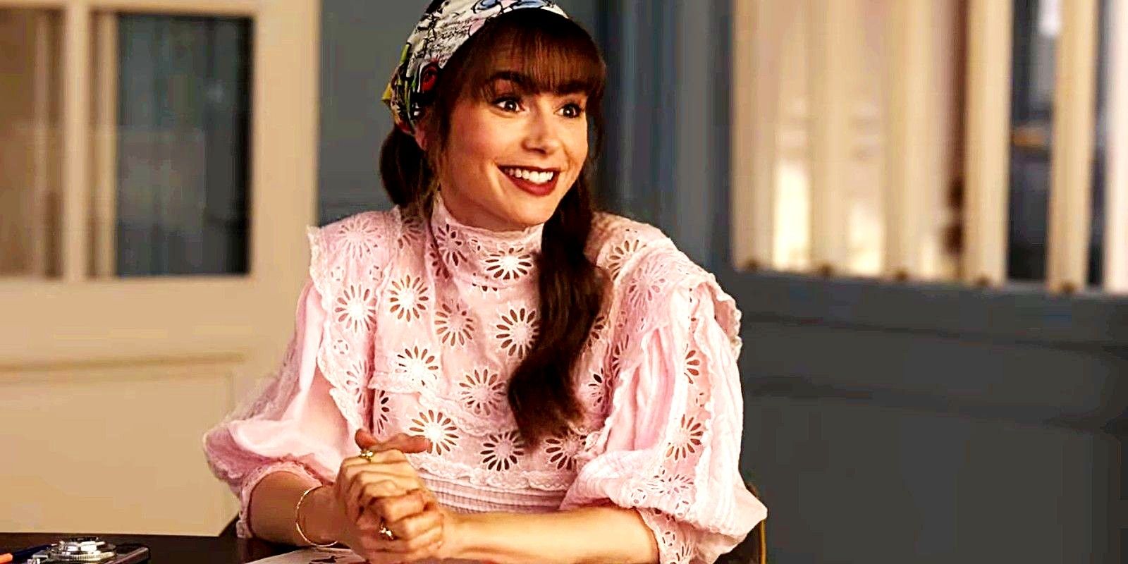 Lily Collins as Emily in Emily in Paris season 3