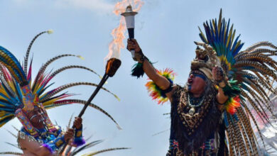 Encienden el fuego nuevo en Teotihuacán de cara a los JCC San Salvador 2023 | Video
