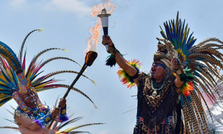 Encienden el fuego nuevo en Teotihuacán de cara a los JCC San Salvador 2023 | Video