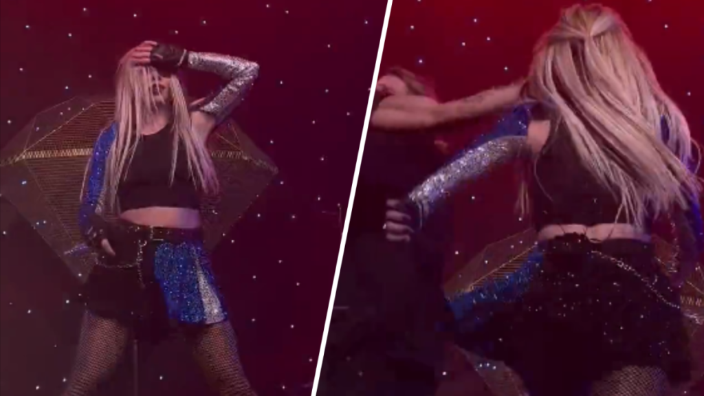 Fanático se sube al escenario y abofetea a Ava Max durante concierto en Los Ángeles