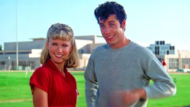 Olivia Newton-John and John Travolta in Grease