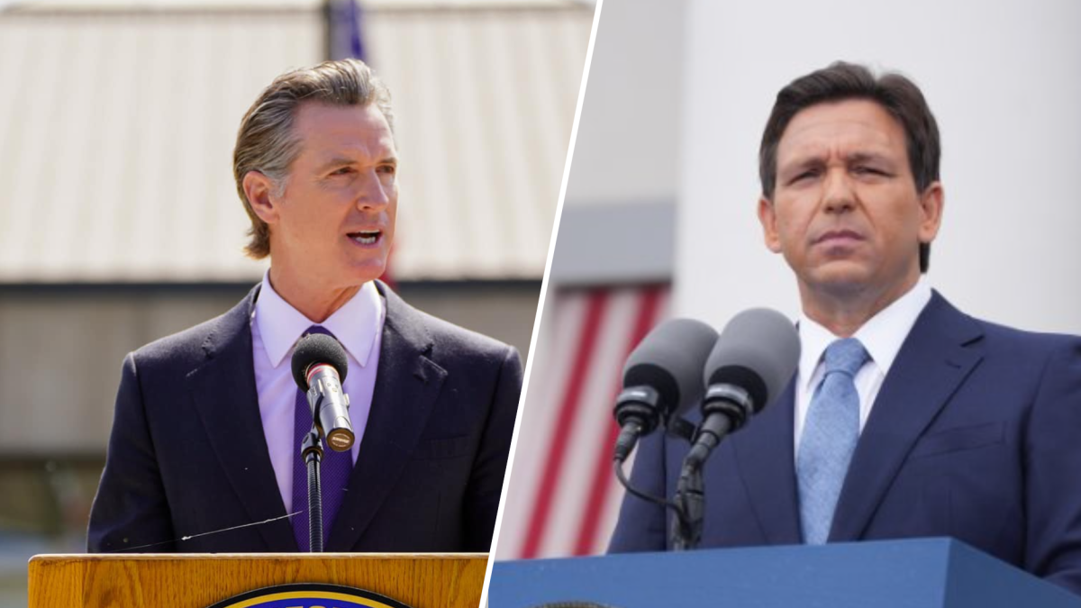 Gavin Newsom insulta a Ron DeSantis