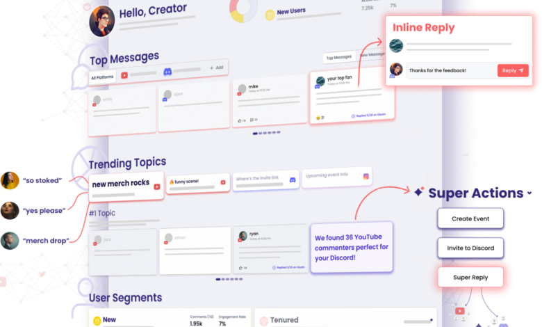 Glystn permite a los creadores responder de forma masiva a múltiples seguidores en las plataformas de redes sociales