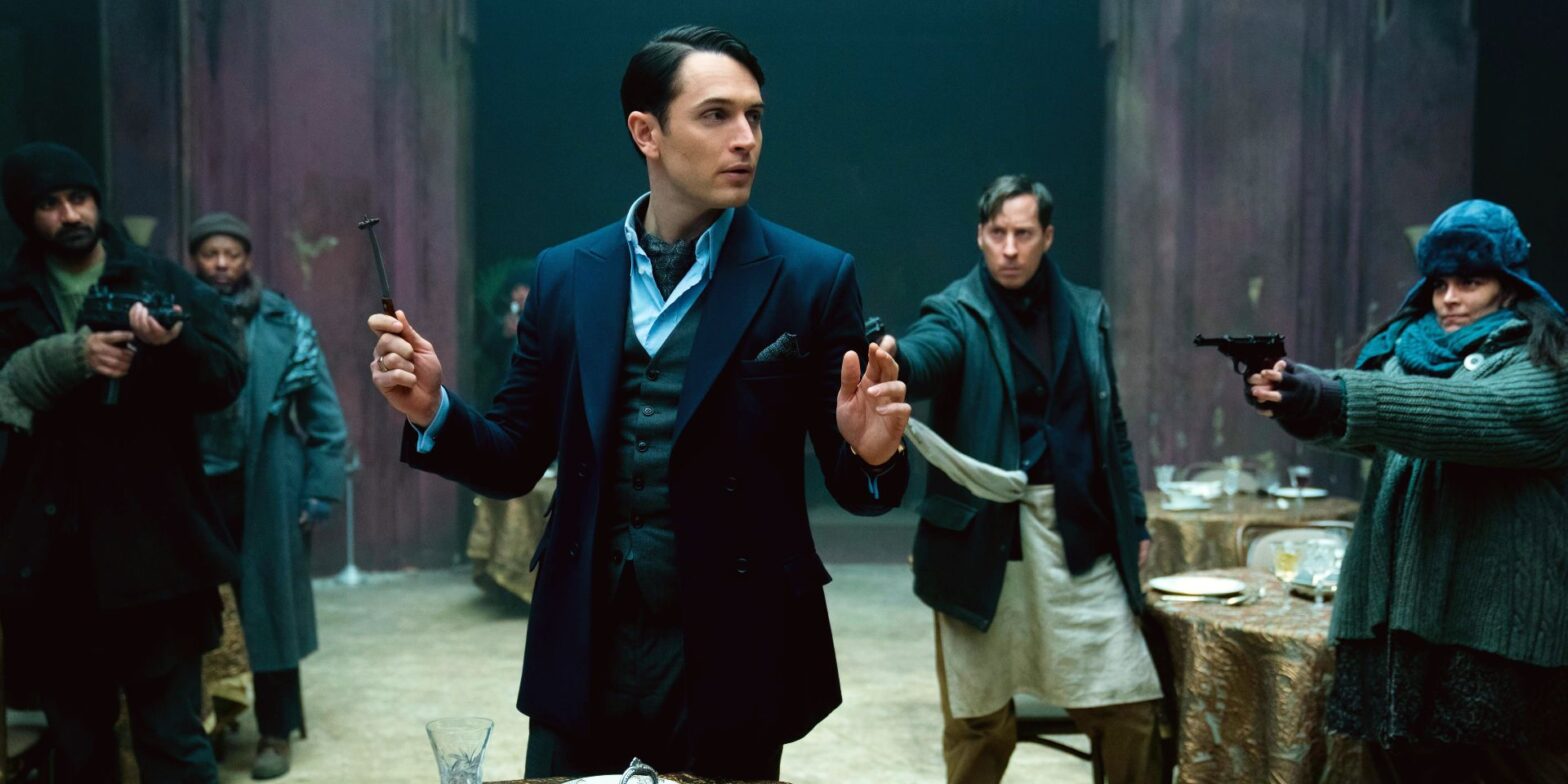 Imágenes del programa de televisión John Wick: se revela el personaje de Young Winston, Young Charon y Mel Gibson