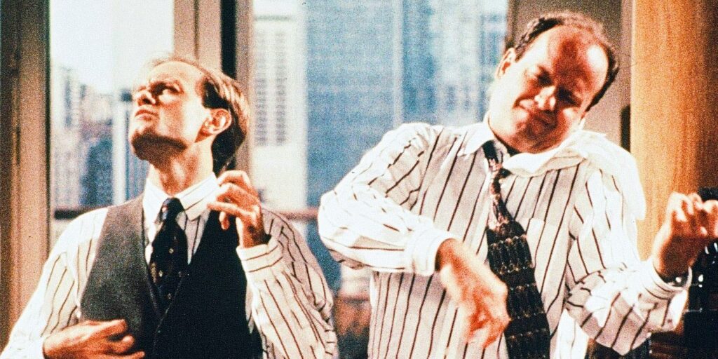 Frasier and Niles acting silly
