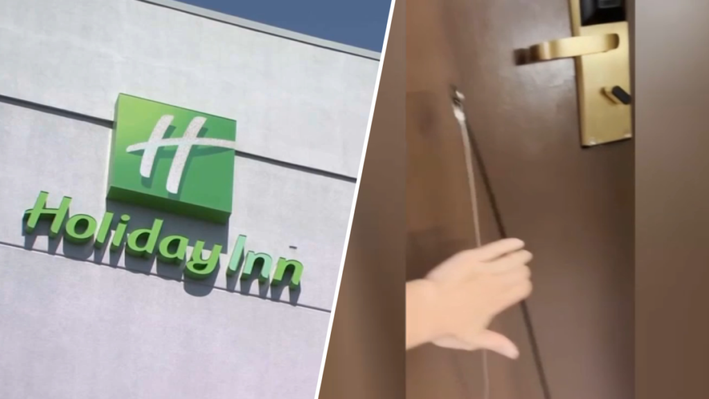 Intentan abrir la puerta de un hotel de San José