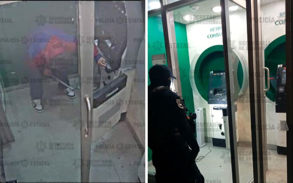 Intentó robar cajero con un tubo, huyó y ahora está detenido