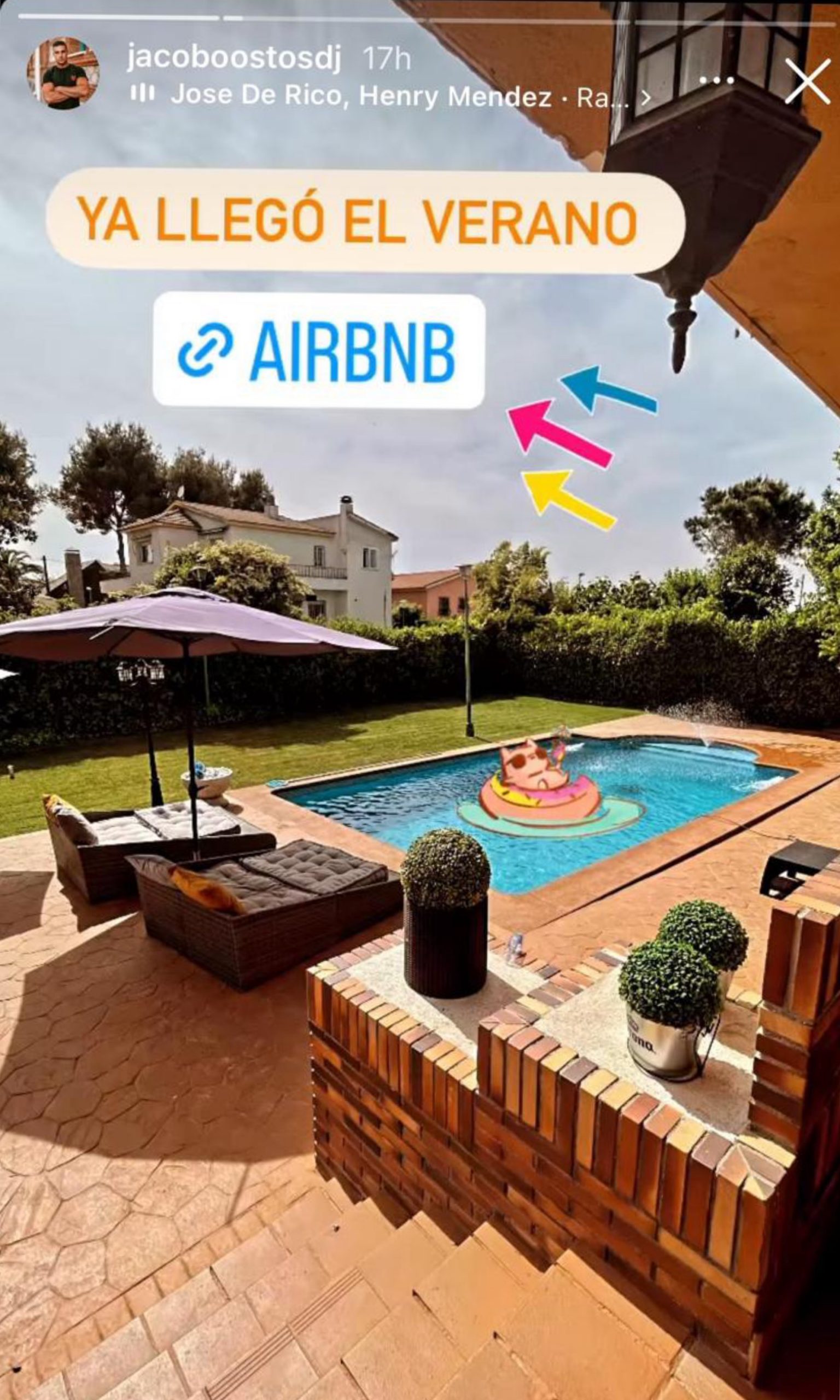 Alquiler vacacional en la residencia de Villaviciosa de Odón de Jacobo Ostos/ Instagram