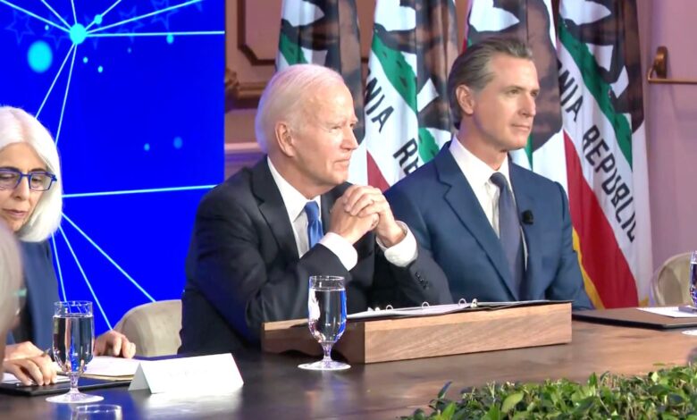 Joe Biden discute la inteligencia artificial en San Francisco
