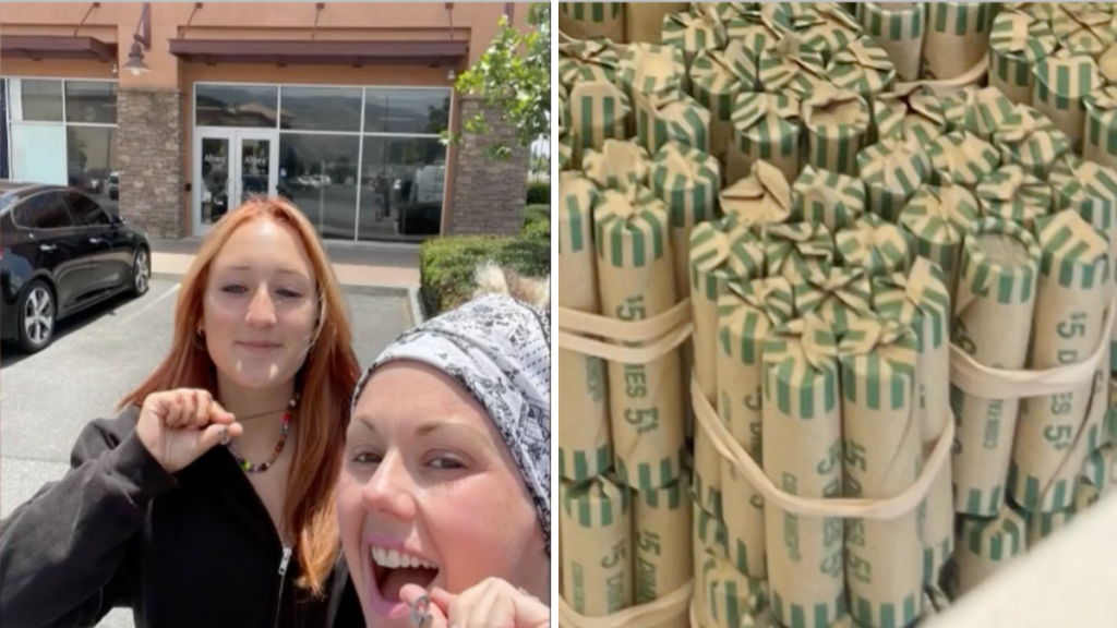 Madre ahorra $5,665 en centavos para viajar a Hawaii con su hija