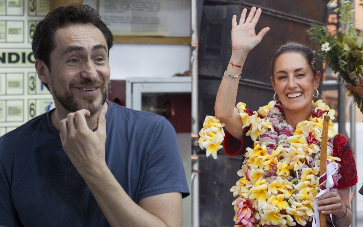 'México se vería muy guapo con una mujer presidenta': Demián Bichir da su apoyo a Sheinbaum