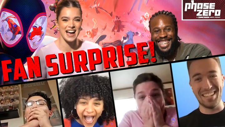 Mira a Hailee Steinfeld y Shameik Moore sorprender a los fans de Spider-Man: Across The Spider-Verse