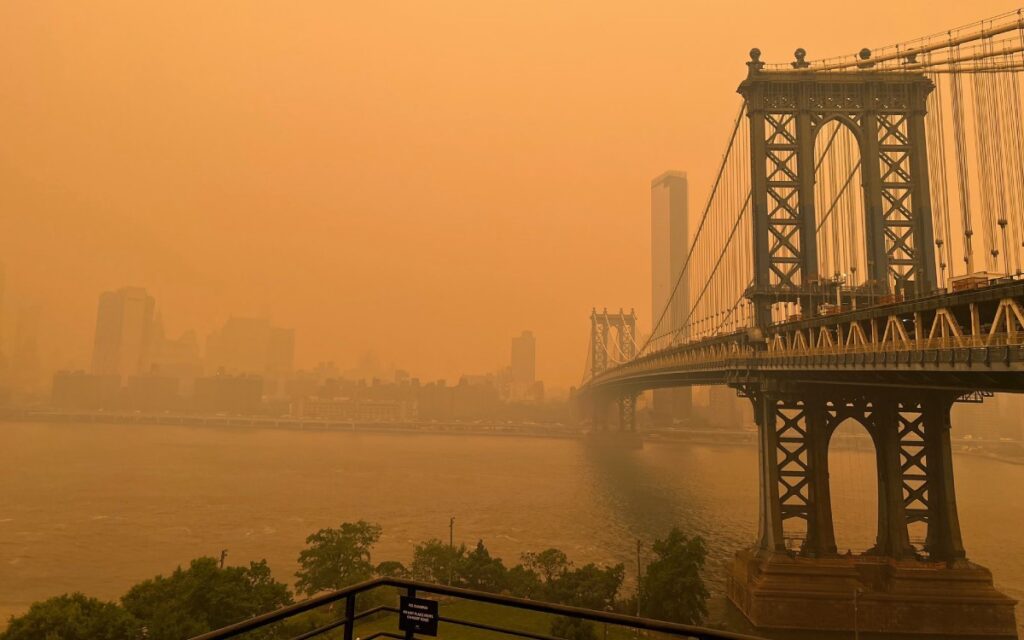 NY: Humo de incendios duplicó casos de asma