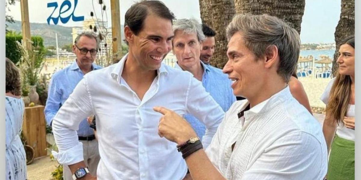 Nadal inaugura entre amigos el Zel Meliá con el primer Beso Beach en Mallorca