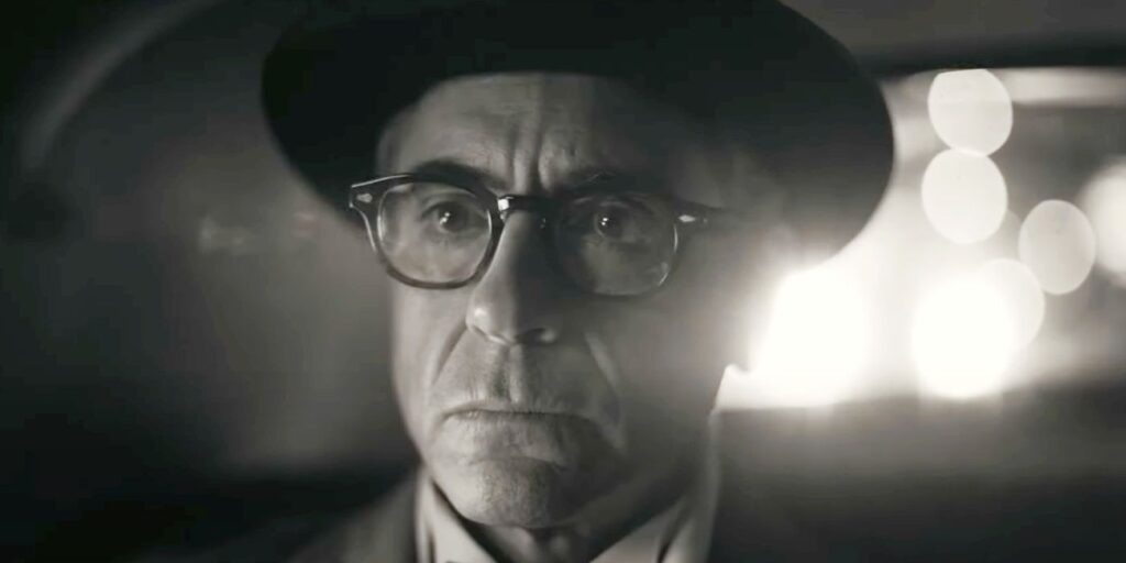 Robert Downey Jr. in Oppenheimer.