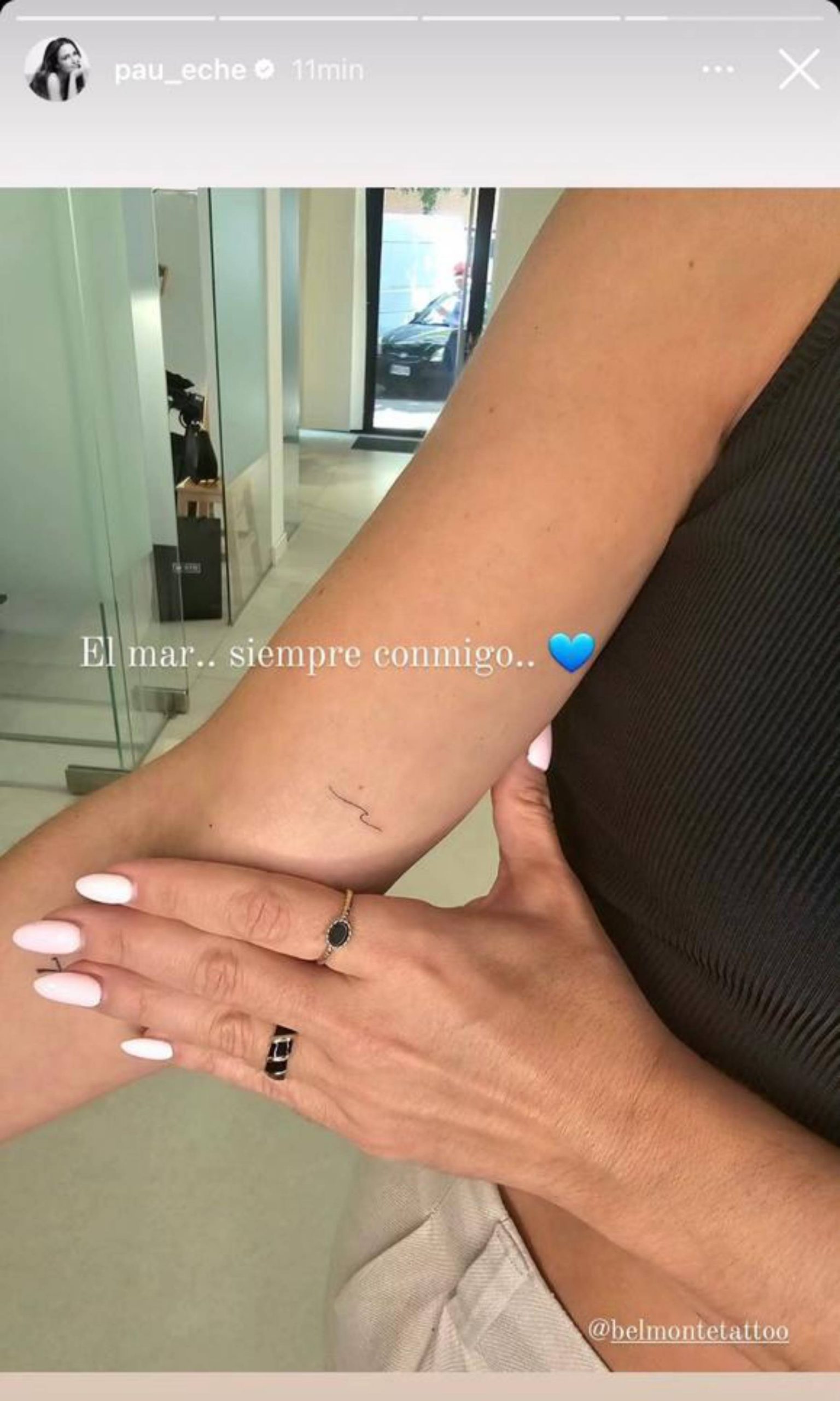 Tatuaje de Paula Echevarría/ Instagram
