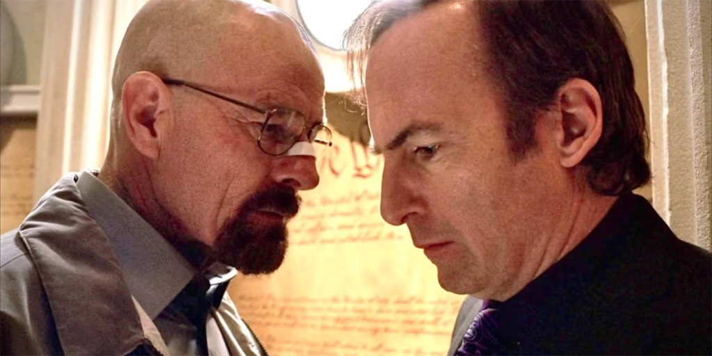 Bob Odenkirk and Bryan Cranston in Better Call Saul