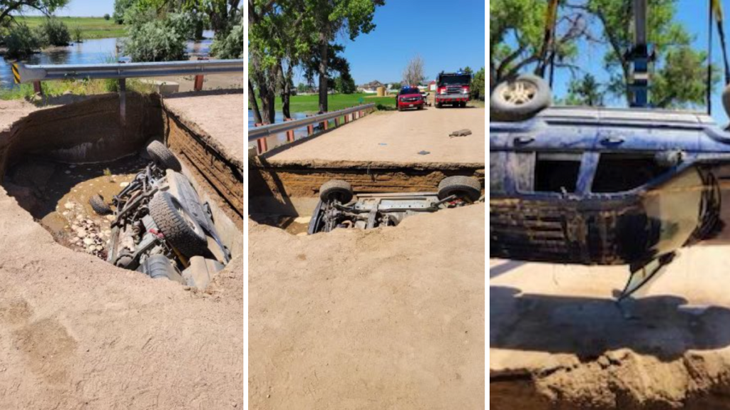 Residente de Colorado con un dron salva a dos personas atrapadas en un socavón